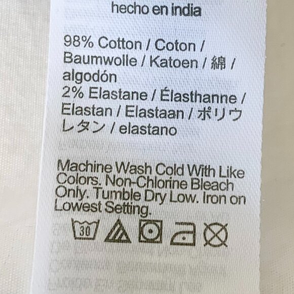 NWT J. Crew Factory Short Sleeve Collared Mini Dress, White, Size 4 - Picture 8 of 10